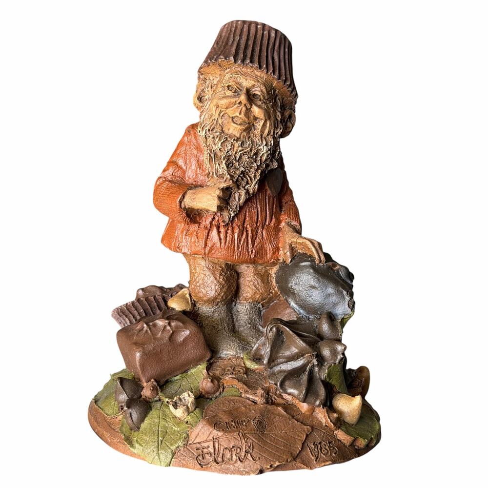 Tom Clark Chip Gnome Figurine with COA #25 Cairn Studios Vtg 1985 Chocolate